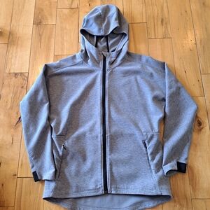 ATHLETA Athletic Full-Zip Long Sleeve CYA Yoga Hoodie Heather Gray Small